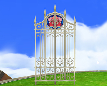 Old-fashioned Iron Fence (White)